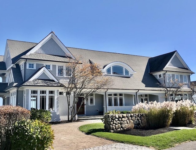 21 Circuit Ave, Scituate, MA 02066 - rear view of house featuring a shingled roof