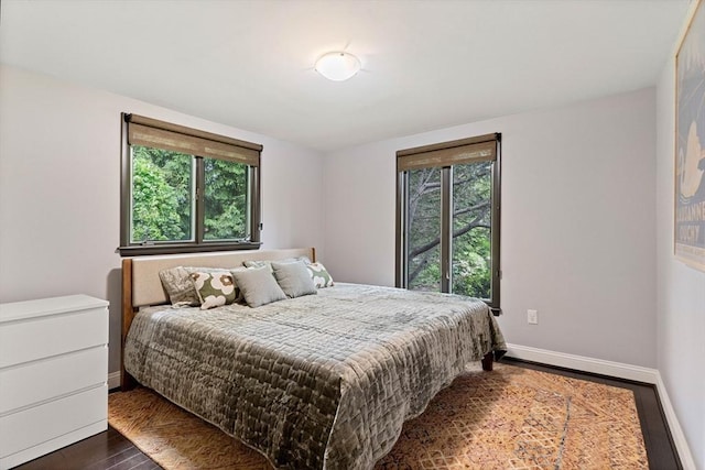 45 Pound St, Medfield, MA 02052 - bedroom with multiple windows, dark wood finished floors, and baseboards