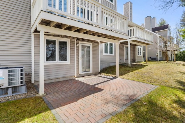 view of patio / terrace featuring cooling unit