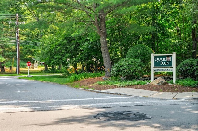 view of street with traffic signs