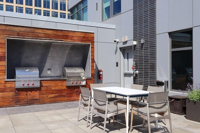 375 Canal St Unit 1109, Somerville, MA 02145 - view of patio with area for grilling and outdoor dining space