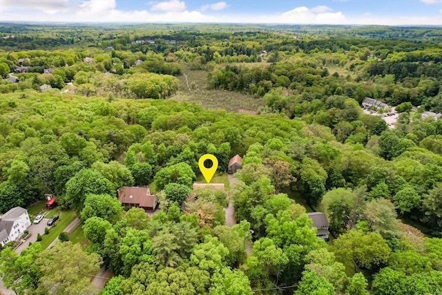 27 Woodland St, Natick, MA 01760 - drone / aerial view of a forest