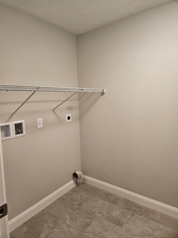 laundry area featuring washer hookup and hookup for an electric dryer