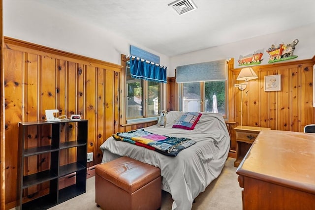 12 Shore Ave, Salem, MA 01970 - bedroom featuring light carpet and wood walls