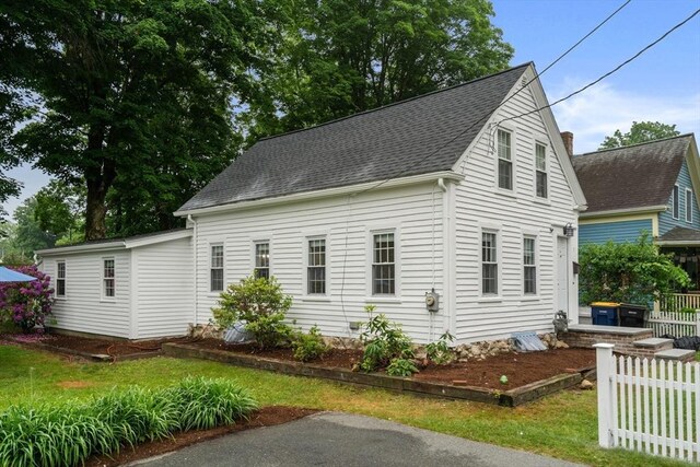 7 Summit Ave, Sharon, MA 02067 - view of home's exterior featuring roof with shingles