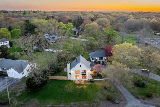 1705 Wampanoag Trl, Barrington, RI 02806 - view of subject property with a heavily wooded area