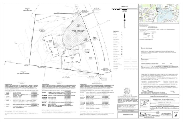 1705 Wampanoag Trl, Barrington, RI 02806 - survey map / technical document