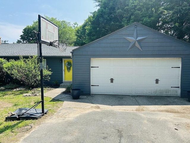 728 Stony Hill Rd, Wilbraham, MA 01095 - view of front of house with a garage and an outbuilding