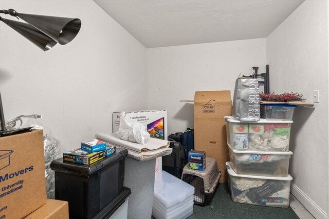 view of storage area