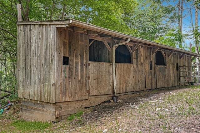 view of horse barn