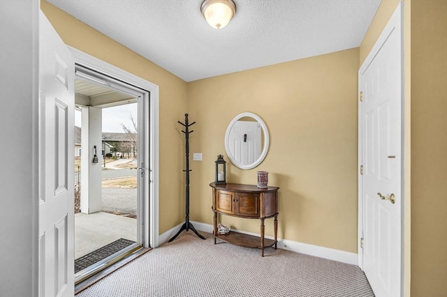 view of carpeted entryway