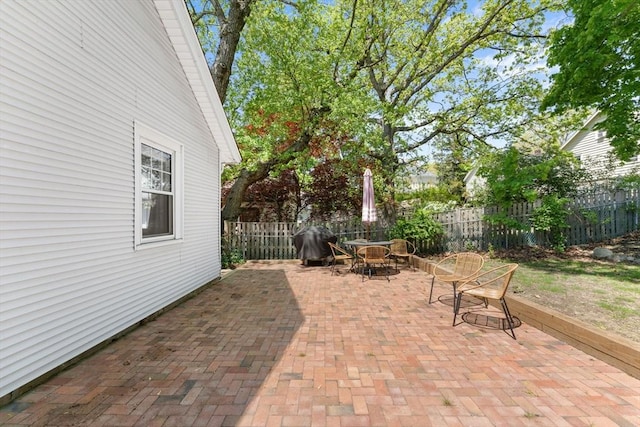 633 Lagrange St, Boston, MA 02132 - view of patio / terrace with outdoor dining area and a fenced backyard
