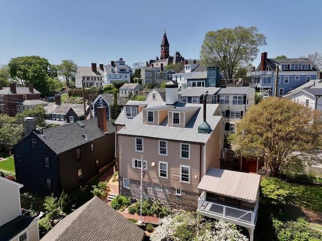 6 Lee St, Marblehead, MA 01945 - aerial perspective of suburban area