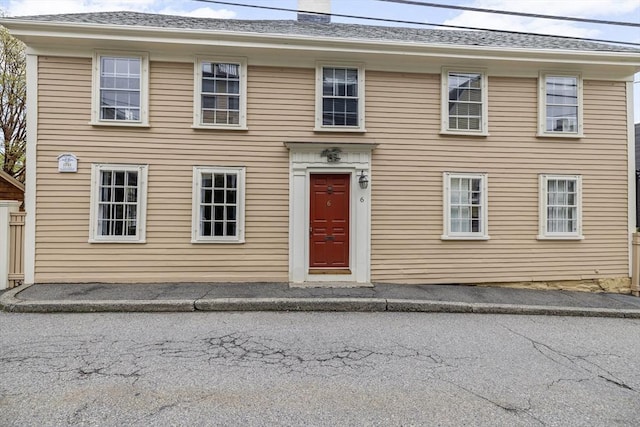 6 Lee St, Marblehead, MA 01945 - colonial home with a chimney