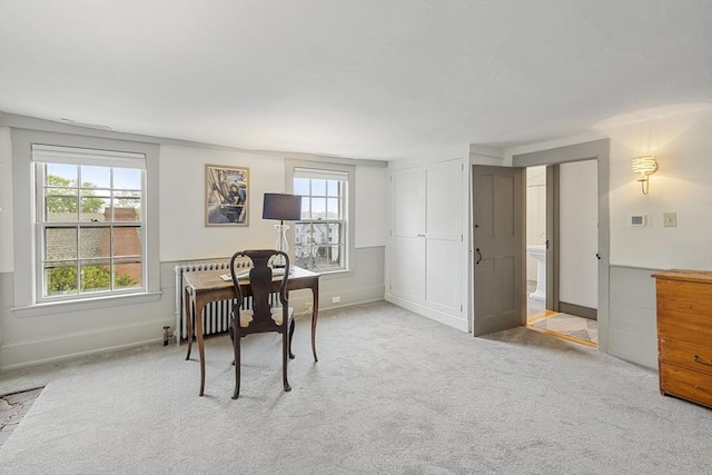 6 Lee St, Marblehead, MA 01945 - carpeted office with radiator and baseboards