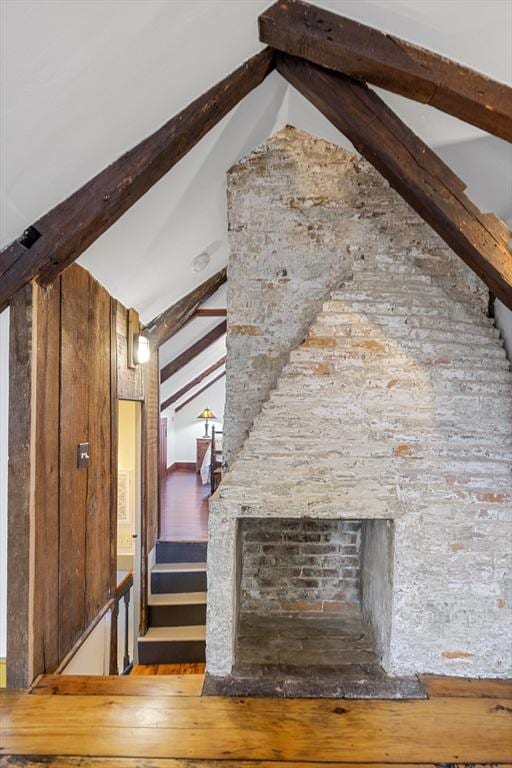 6 Lee St, Marblehead, MA 01945 - stairway with wood-type flooring