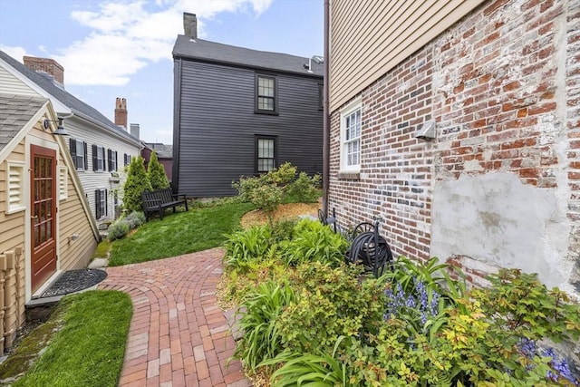 6 Lee St, Marblehead, MA 01945 - view of home's exterior with a patio area