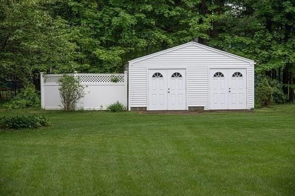 view of shed