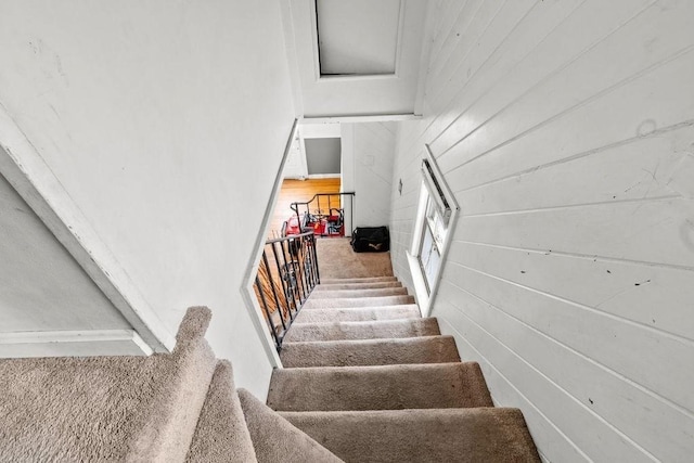 274 Primrose, Fall River, MA 02720 - stairs with wooden walls