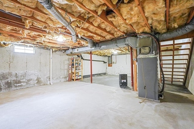 24 Highcrest Park Unit 24, Webster, MA 01570 - basement with electric panel and heating unit