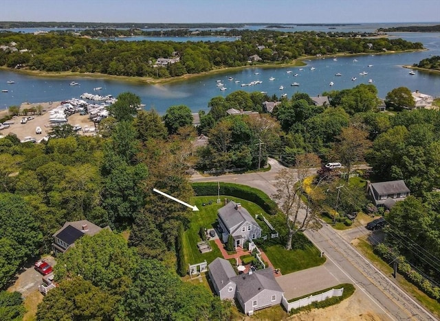 751 Crowell Rd, Chatham, MA 02650 - aerial overview of property's location featuring a nearby body of water