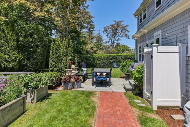 751 Crowell Rd, Chatham, MA 02650 - view of yard featuring a patio area