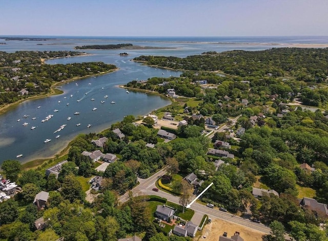 751 Crowell Rd, Chatham, MA 02650 - aerial overview of property's location featuring a nearby body of water