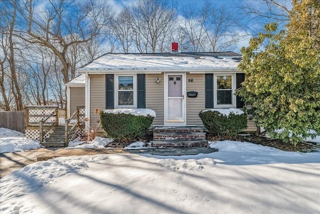 view of front of home