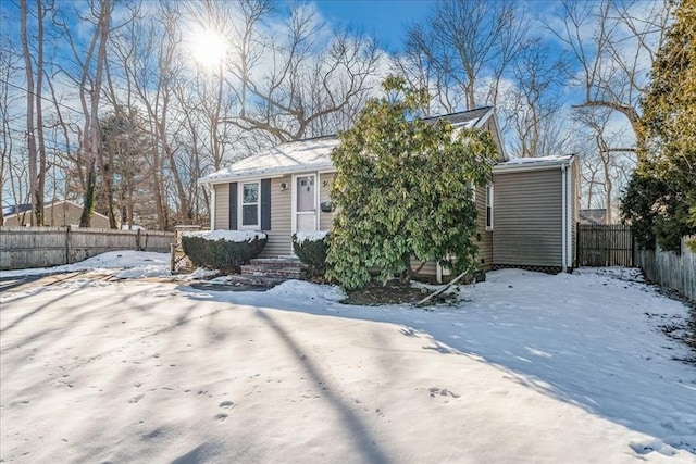 view of front of home