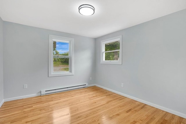 738 Piper Rd, West Springfield, MA 01089 - spare room with baseboard heating and wood finished floors