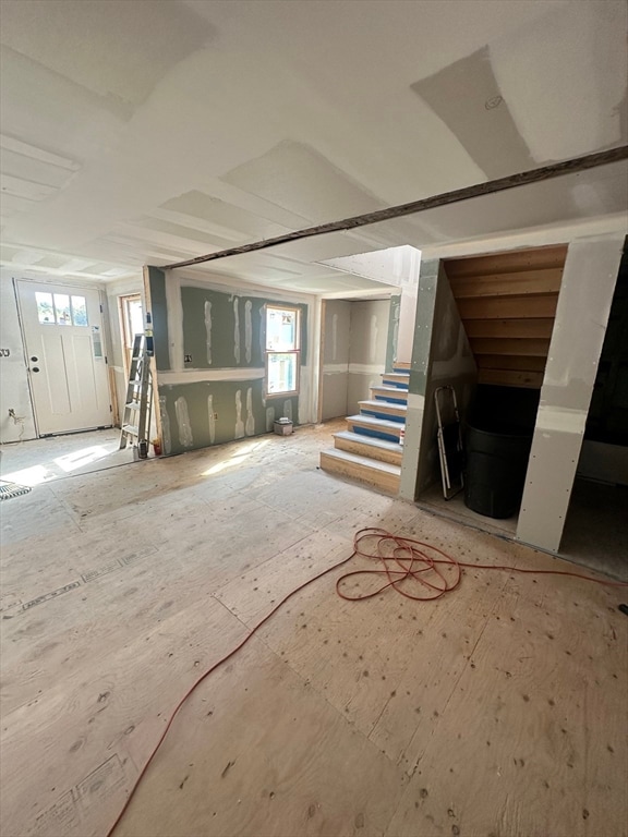 view of unfurnished living room