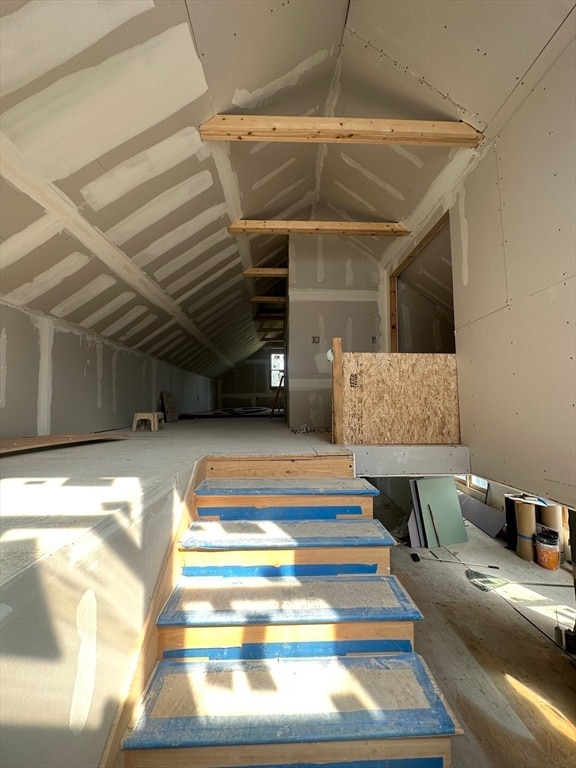 view of attic