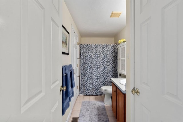 905 Village Ln Unit 905, Bellingham, MA 02019 - full bathroom featuring vanity, tile patterned floors, and a shower with shower curtain
