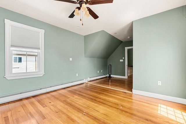 24 Willard St, Malden, MA 02148 - bonus room with baseboard heating, wood finished floors, and ceiling fan