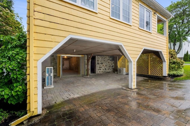 8 Warren Rd, Marblehead, MA 01945 - garage with ac unit
