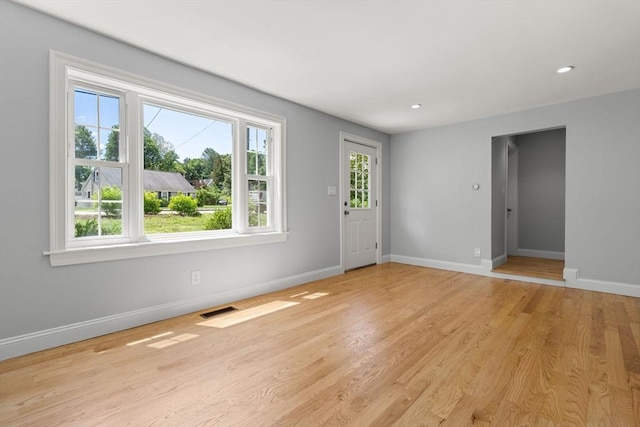 328 N Main St, Sharon, MA 02067 - spare room with light wood-style floors and recessed lighting