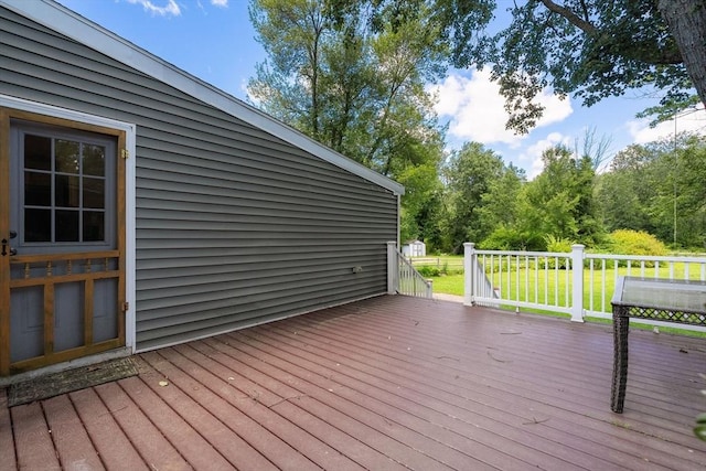 328 N Main St, Sharon, MA 02067 - view of wooden deck