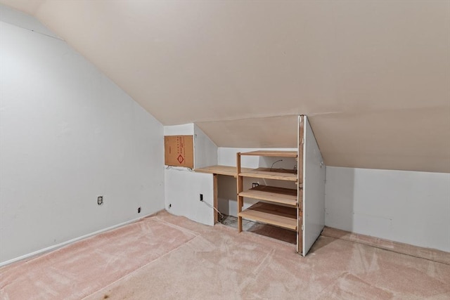 17-19 Maple St, Newton, MA 02466 - additional living space with vaulted ceiling and light carpet