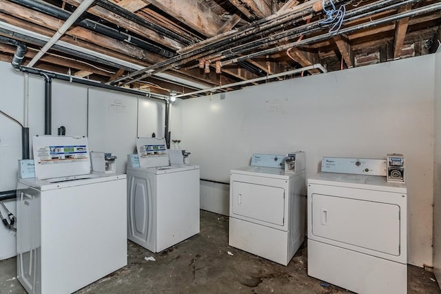 laundry area with washer and dryer