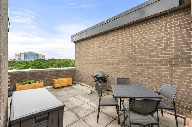 view of patio / terrace featuring outdoor dining area