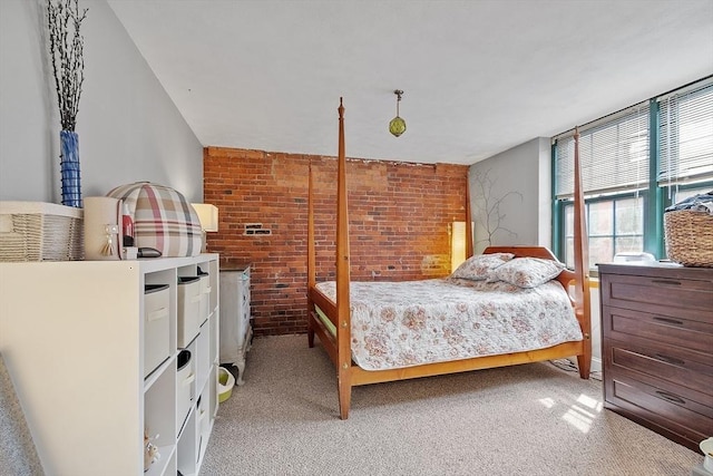 200 Market St Unit 44B, Lowell, MA 01852 - bedroom featuring brick wall and carpet flooring
