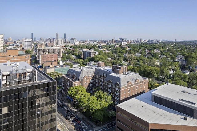 aerial view with a view of city