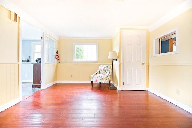 38 Kimball Beach Rd, Hingham, MA 02043 - sitting room featuring hardwood / wood-style floors and baseboards