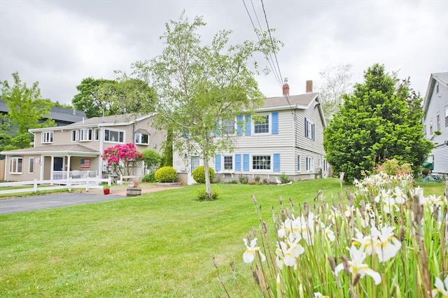 38 Kimball Beach Rd, Hingham, MA 02043 - view of front of property with a front lawn