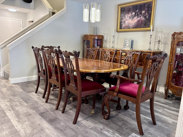 20 Meadowbrook Ln Unit 20, Palmer, MA 01069 - dining area with wood finished floors and stairs