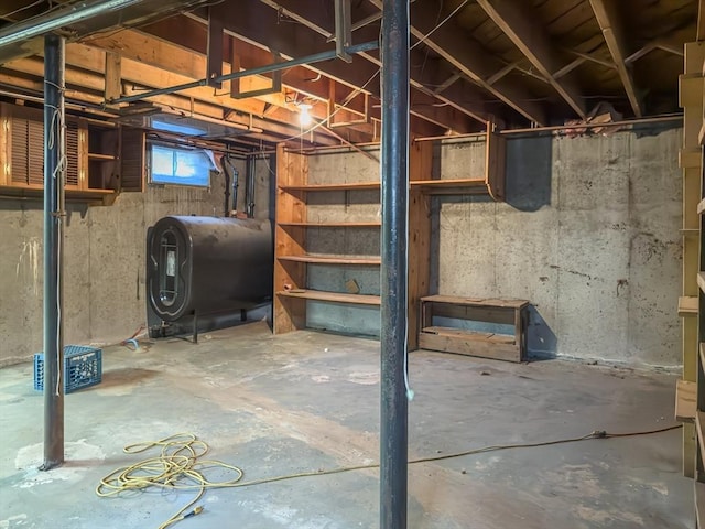 view of basement