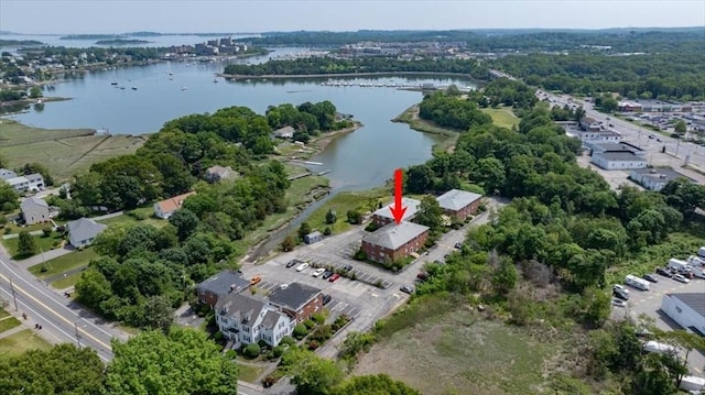 267 Neck St Unit 5A, Weymouth, MA 02191 - aerial overview of property's location with a nearby body of water