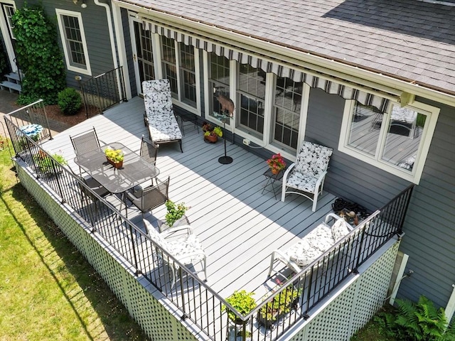 71 Nourse St, Westborough, MA 01581 - wooden terrace with stairway