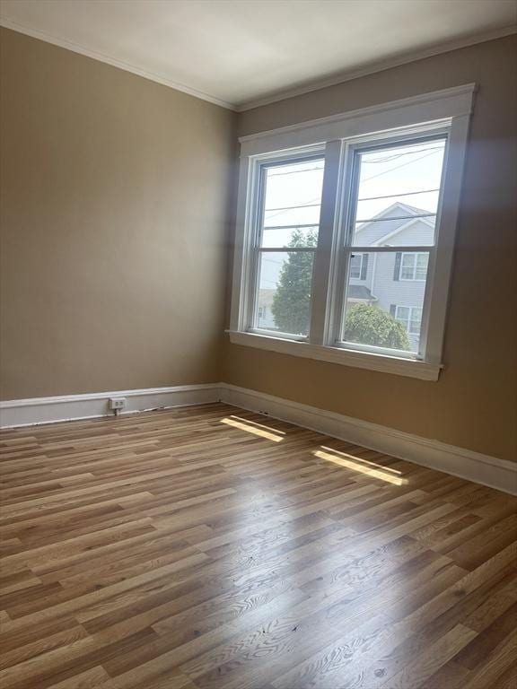 466-470 Cambridge St, Fall River, MA 02721 - unfurnished room with crown molding and wood finished floors