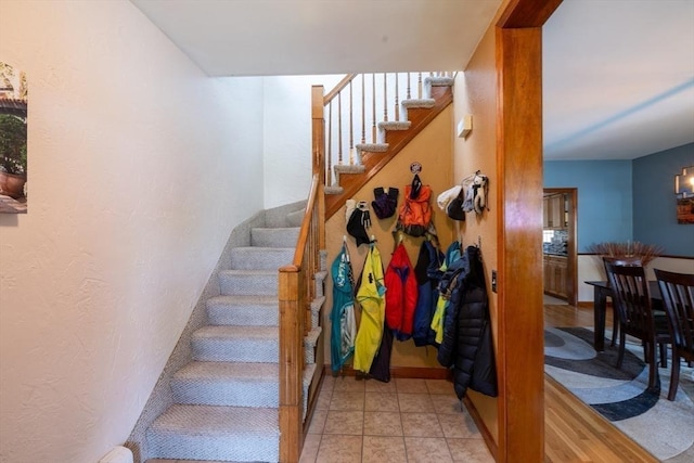 4 Fall St, Malden, MA 02148 - staircase featuring baseboards